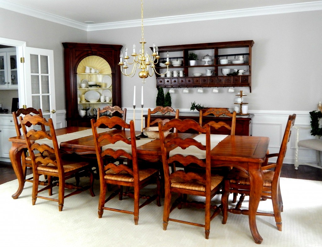 Beige on beige dining room