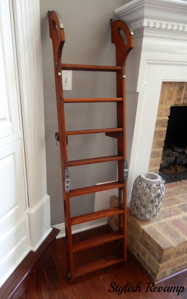 Teak ladder Cleaned and Oiled