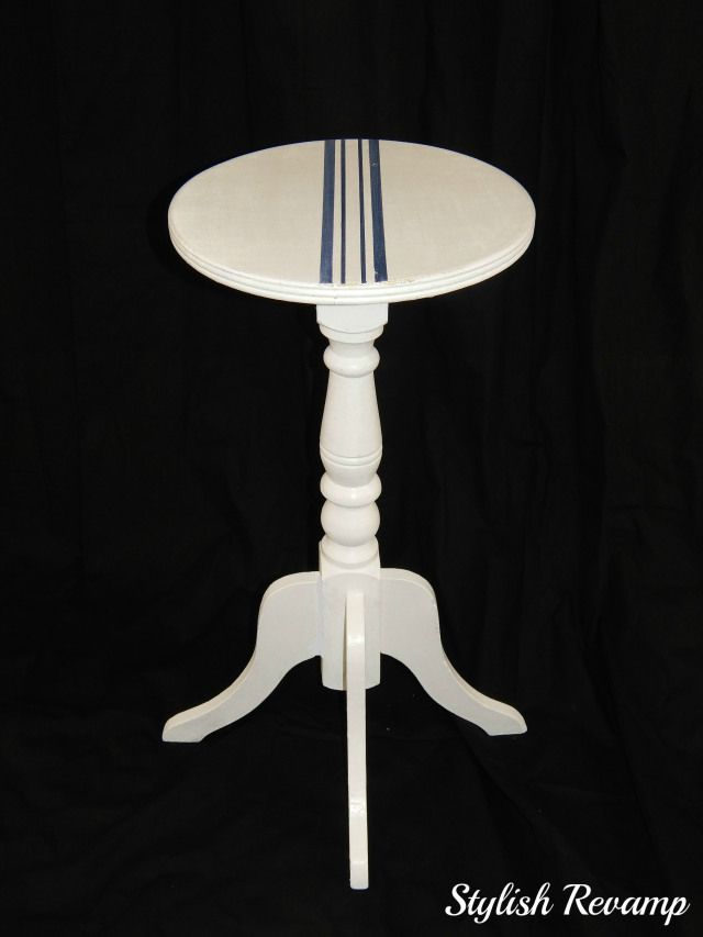 Painted Vintage Pedestal Table