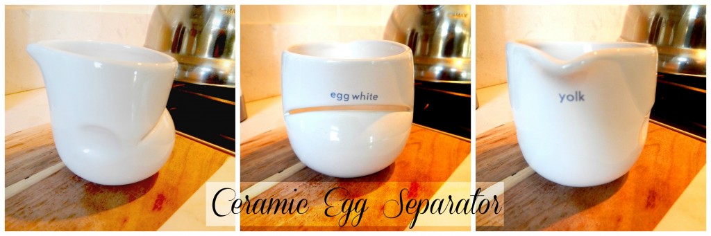 Ceramic egg separator