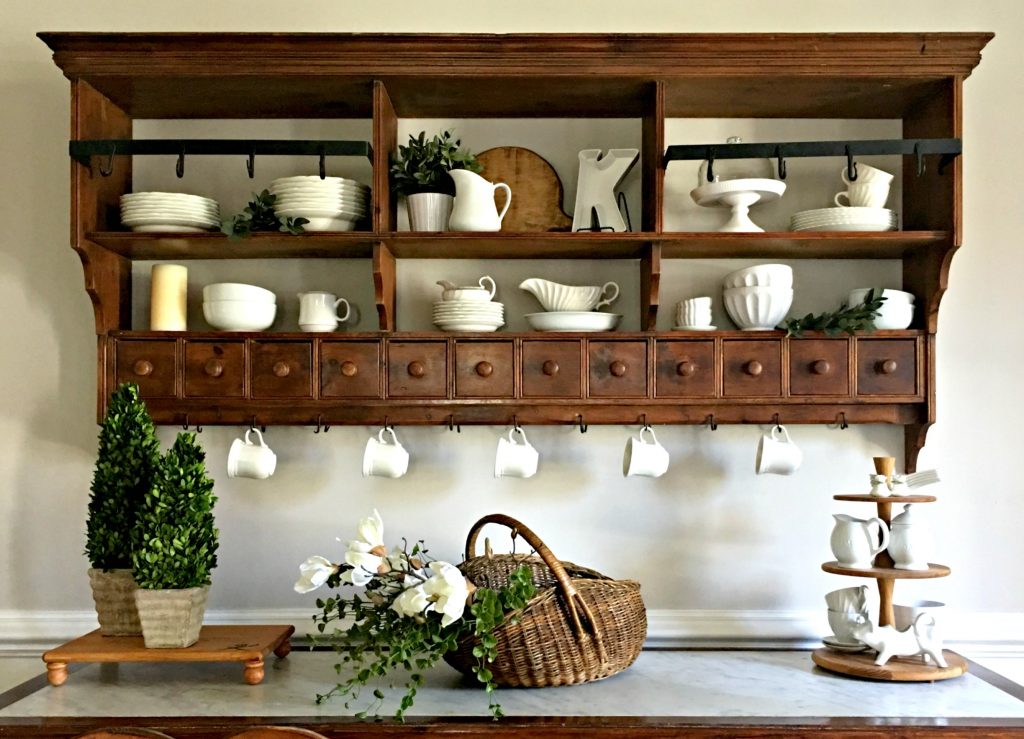Decorating with a vintage Bread Board